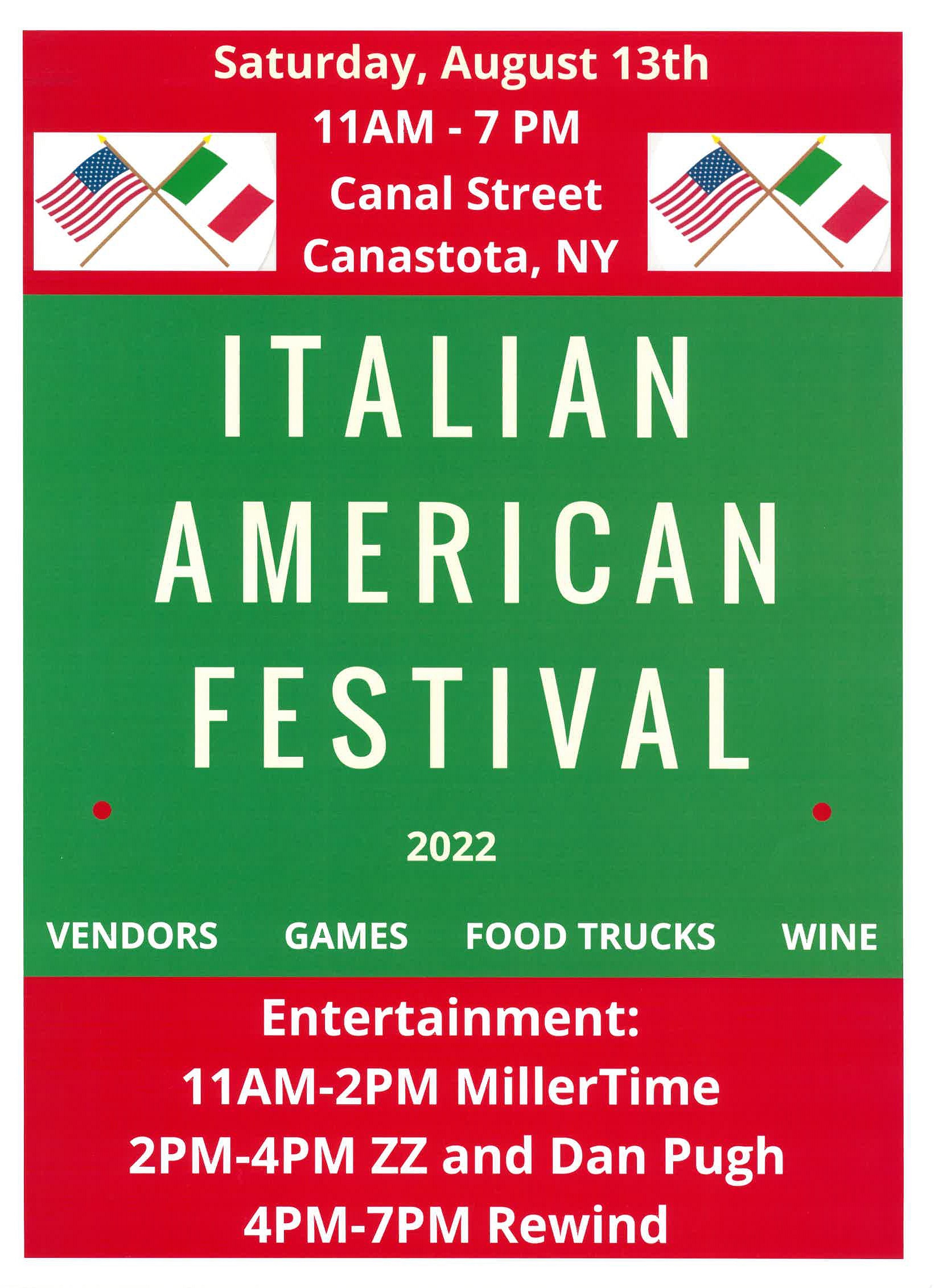 2022 Italian American Festival - Village of Canastota, NY