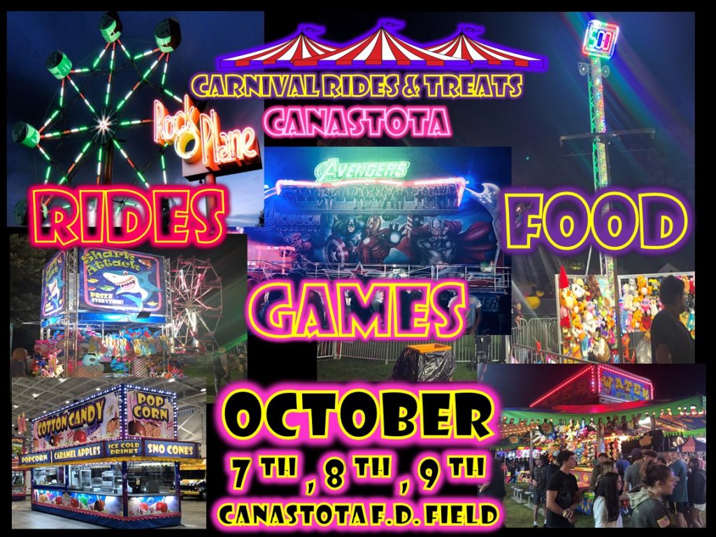 Carnival Rides and Treats are coming to Canastota