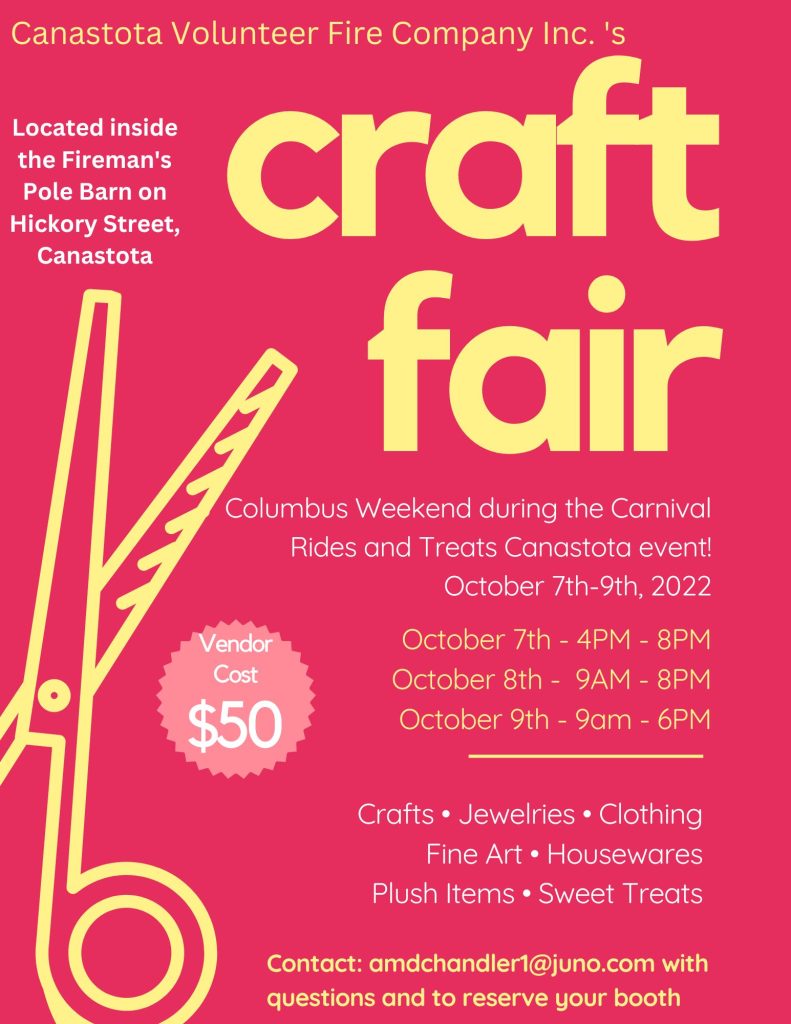 Carnival Rides & Treats and Fire Dept. Craft Fair