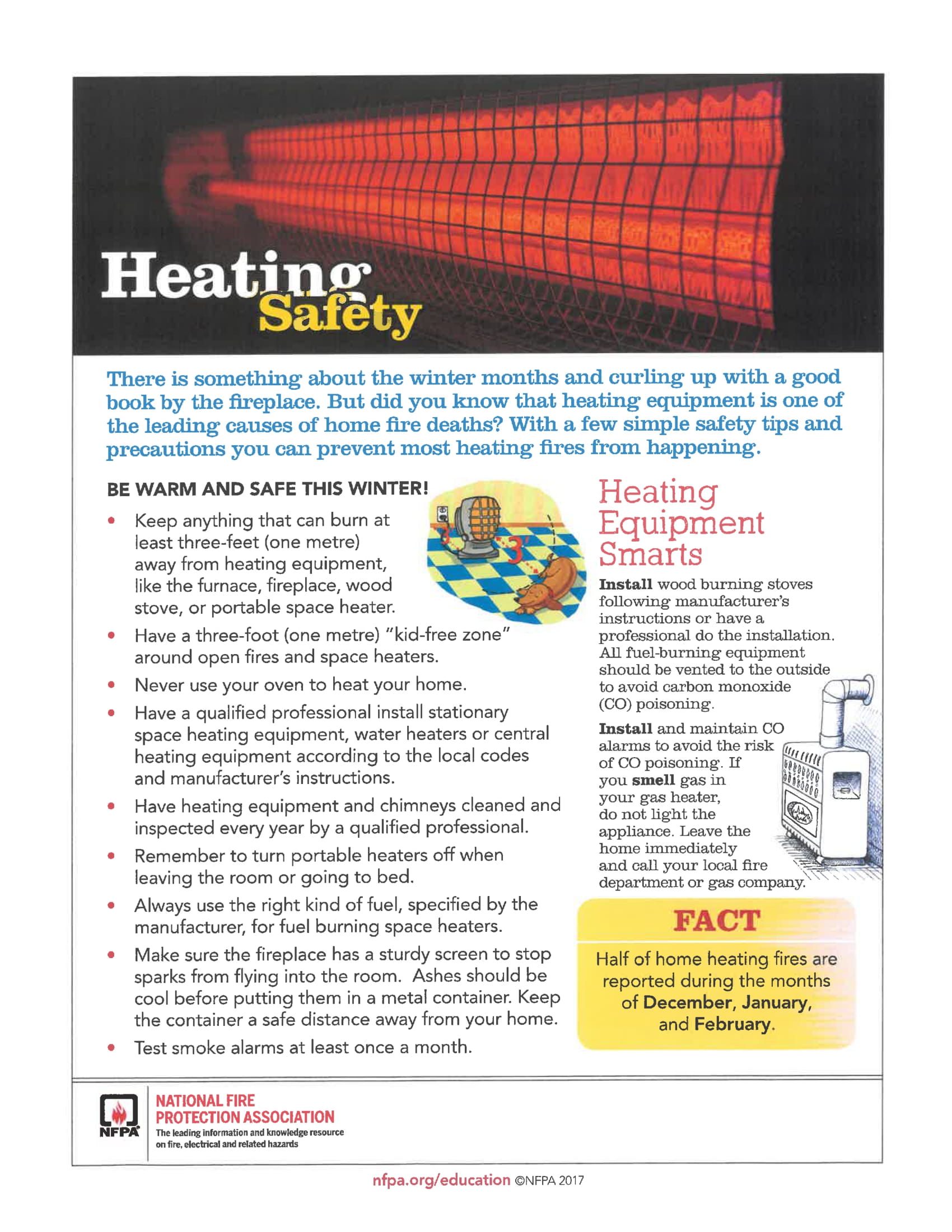 Space heater safety tips