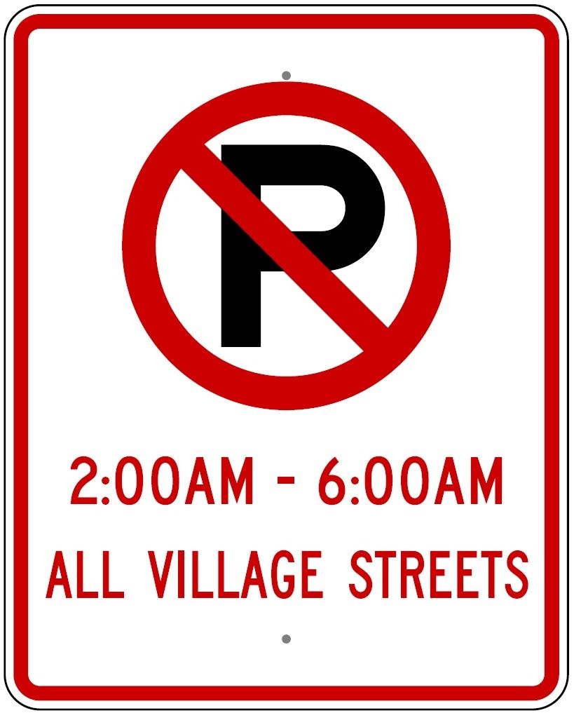 Reminder: No overnight on-street parking November 1 - April 1