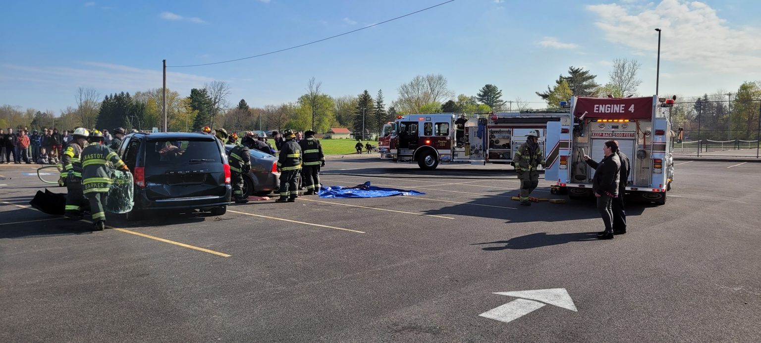Canastota School District hosts mock car crash