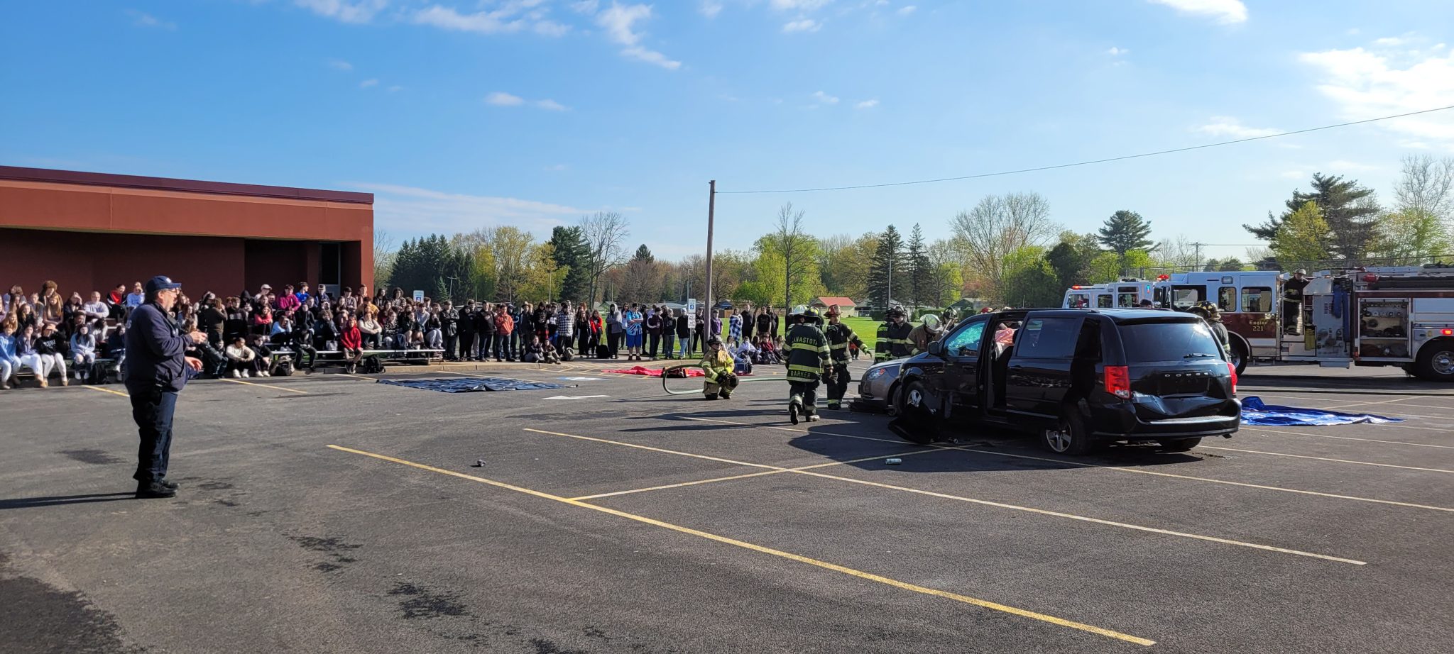 Canastota School District hosts mock car crash
