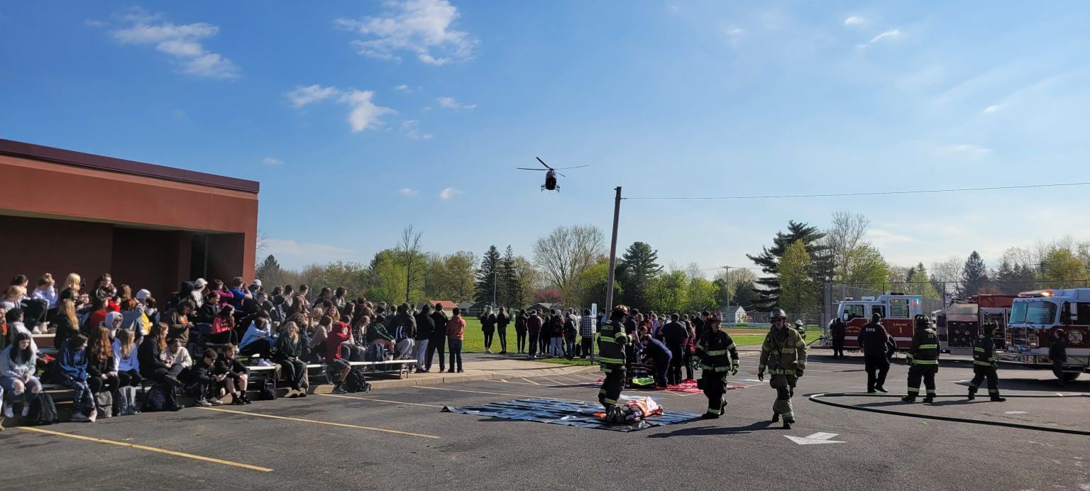 Canastota School District hosts mock car crash