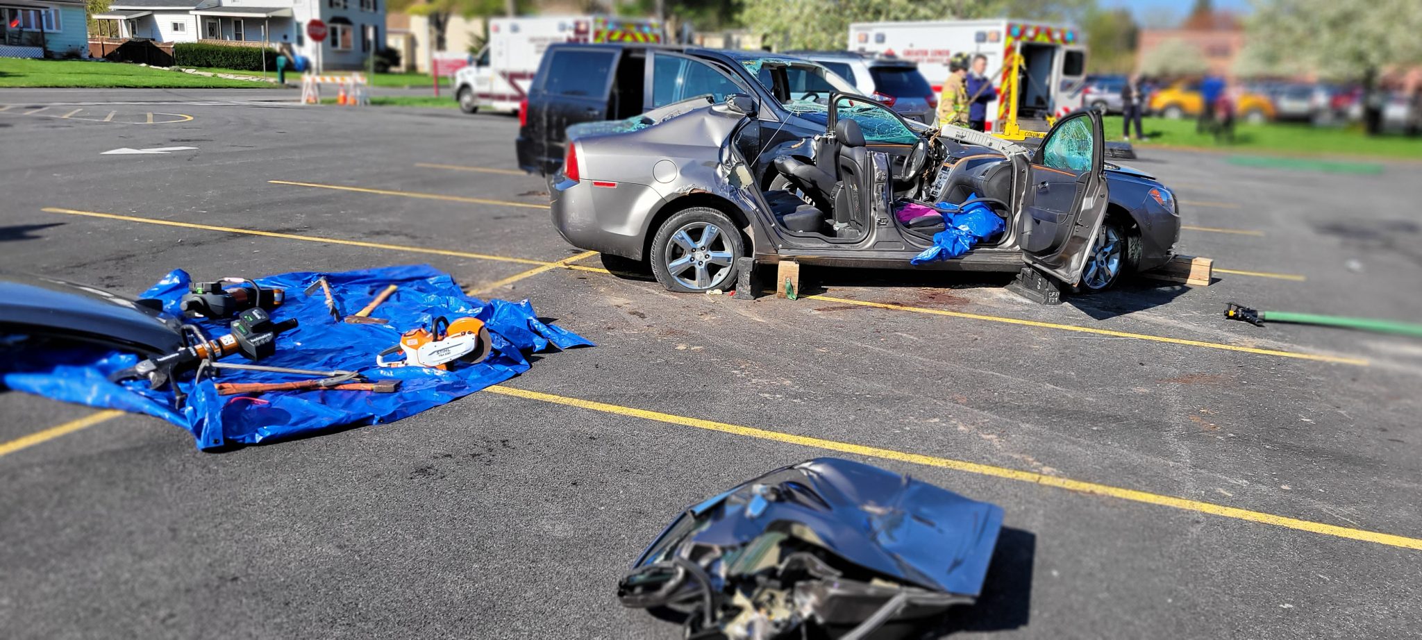 Canastota School District hosts mock car crash