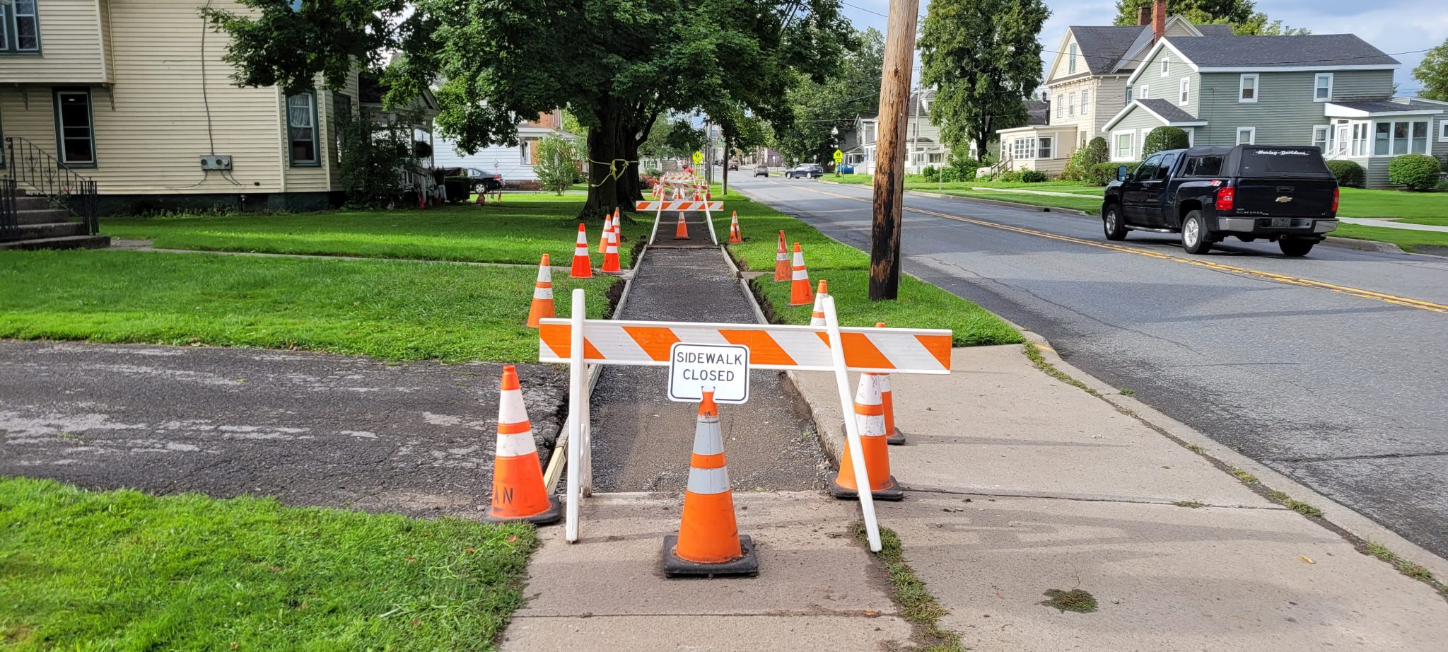 2023 sidewalk replacement underway