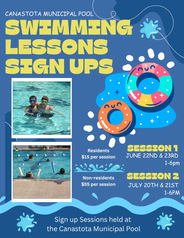 Canastota Municipal Pool 2024 schedule